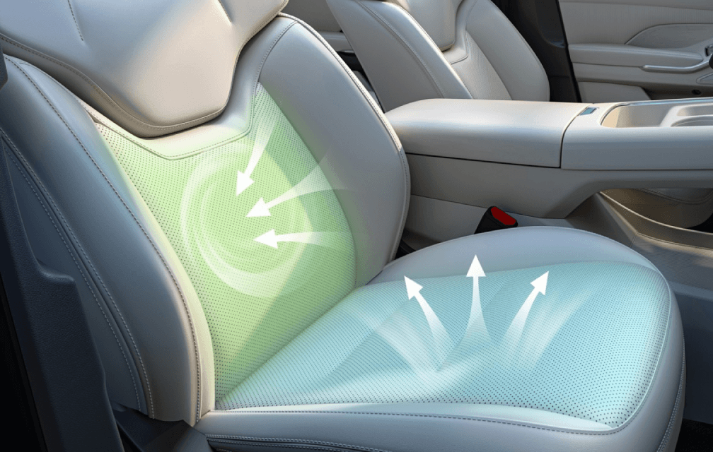 Передние сиденья с вентиляцией и подогревом